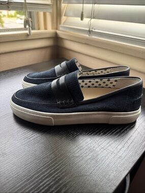 ED Love Navy Suede Slip-On Loafers/Sneakers